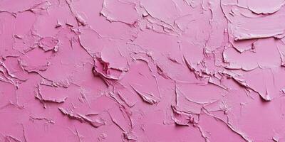 Pink Oil Paint Texture Artistic Background with Textured Brush Strokes and Abstract Art photo