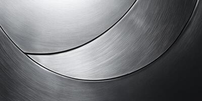 Metallic Curved Surface Texture with Modern Industrial Design for Background photo