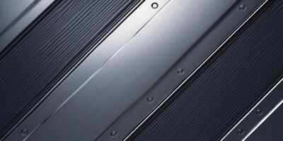Metallic Diagonal Panel Background with Texture and Rivets Modern Design photo