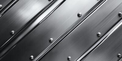 Metallic Texture with Rivets in Diagonal Arrangement for Abstract Backgrounds photo