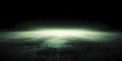 Ground Surface with Glowing Light for Product Display in Dark Setting photo
