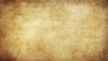 Texture of Old Paper with Scratches and Brown Edges Background photo