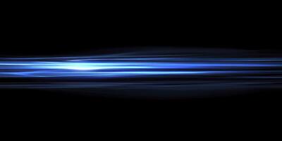 Abstract Blue Light Streaks Flowing on a Dark Background Backdrop photo