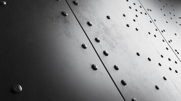 Riveted Metal Panels Background Shiny Industrial Texture and Design Element photo