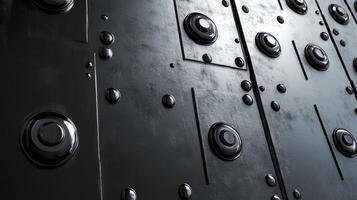 Metallic Surface with Rivets and Detail Abstract Industrial Texture Background photo