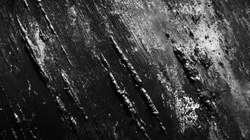 Dark Textured Surface with Streaks and Rough Patches in Monochrome Style photo