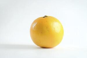 Close Up of Ripe Grapefruit on White Background for Food Concepts photo
