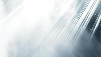 Abstract Silver Light Streaks with Subtle Particles in Modern Background photo