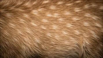 Close up of a deer's fur with spots photo