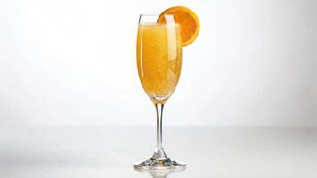 A glass of orange juice photo