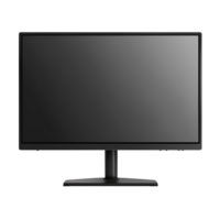 3D Flat Screen Computer Display On Transparent Background png