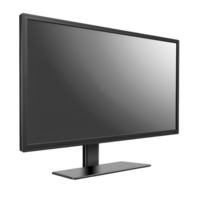 3D Digital Monitor With Blank Screen On Transparent Background png
