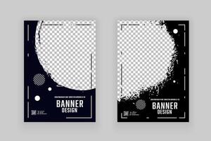 Template grunge texture with overlay. Abstract frame grunge shape clipping mask. vector