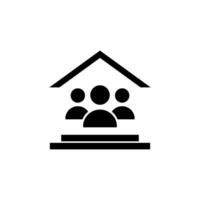 Family icon. Flat related icon for web and mobile applications. It can be used as - logo, pictogram, icon, infographic element. Illustration. vector