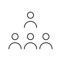 Teamwork icon design template on white background. Teamwork symbol. vector