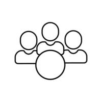 People icon design template on white background. Can be used for web and mobile vector