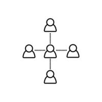 Social network icon. Simple element from big data icons collection. Creative Social network icon for web design, templates, infographics and more. vector