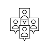 Social media marketing icon. Marketing concept. illustration can be used for web design, mobile apps, and print media. vector