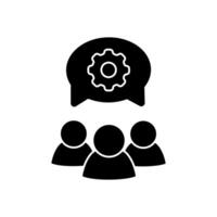 Teamwork icon design template on white background. Can be used for web and mobile. vector