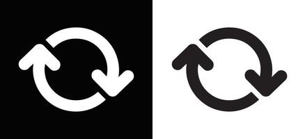 Refresh icon . Reload icon, Circular arrows, Update icon, rotation arrow icon symbol sign, illustration vector