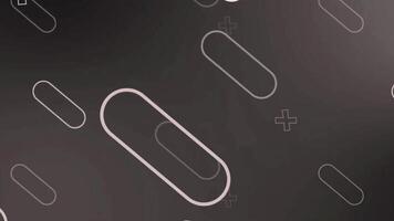 A black and white background with a bunch of circles video
