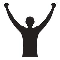 Energetic Running Silhouette Speed and Movement vector