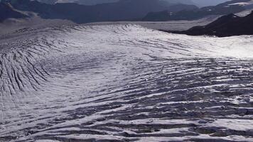 Expansive ice fields and crevasses on Elbrus, Caucasus video