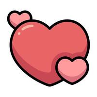 Simple Love colorful icon. The icon can be used for websites, print templates, presentation templates, illustrations, etc vector