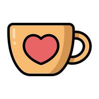Simple Mug colorful icon. The icon can be used for websites, print templates, presentation templates, illustrations, etc vector