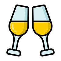 Simple Cheers colorful icon. The icon can be used for websites, print templates, presentation templates, illustrations, etc vector