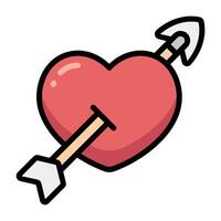 Simple Cupid colorful icon. The icon can be used for websites, print templates, presentation templates, illustrations, etc vector