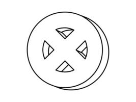 Hand drawn cute outline illustration prohibition sign. Flat forbidden warning message line art doodle. Negative reaction. Social media icon or sticker. Caution cross. Access denied. Isolated. vector