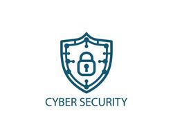 The logo for cyber security vector