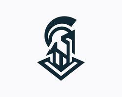 A logo for a company that is called spartan vector