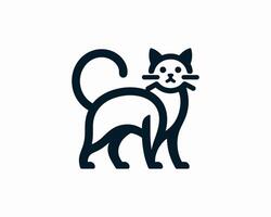 A cat icon on a white background vector