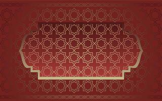 Islamic pattern background with Maron gradient vector