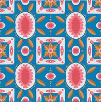 Floral and Geometric Seamless Pattern Design vector