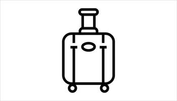 Travel Suitcase Icon for Adventure and Journey vector