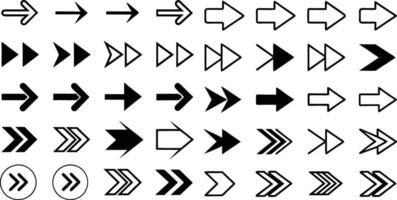Flat Style Of Different Arrows Collection Of Concept For Web Design, Mobile Apps, User Interface And More Illustration Isolated on White Background vector