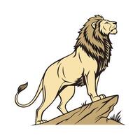 Charming African Lion Design vector