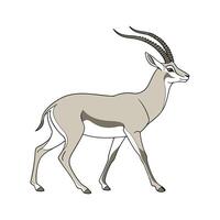 Stylish Antelope Illustration vector