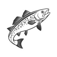 Charming Arctic Cod Design. vector