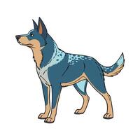 Charming Australian Cattle Dog Design. vector