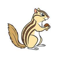 Charming Chipmunk Design vector