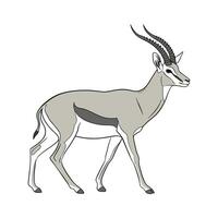 Charming Common Antelope Design vector