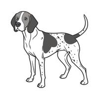 Charming Coonhound Design vector