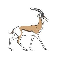 Charming Dama Gazelle Design vector