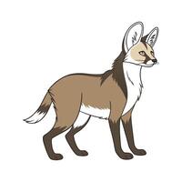 Dynamic Hound with Manx Cat on White Background vector