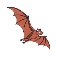 Red Flying Fox CloseUp vector