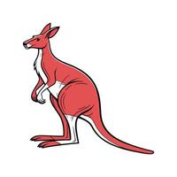 Red Kangaroo in Natural Habitat vector